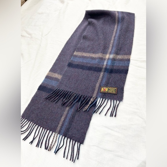 Vintage V. Fraas German Plaid Lambswool Scarf - Picture 5 of 10